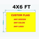 Flag from 60 x 90 cm to  120 x 180 cm