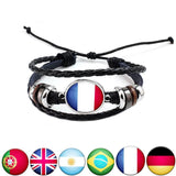 Leather Braided Rope Bracelet / Wristband